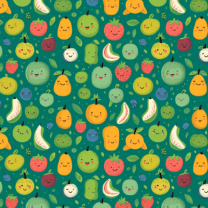 Happy Colorful Fruit