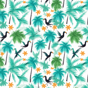 Whimsical Tropical Birds