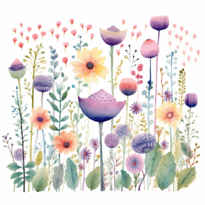 Wildflowers | Cute Flowers | Happy Floral Watercolor Spring