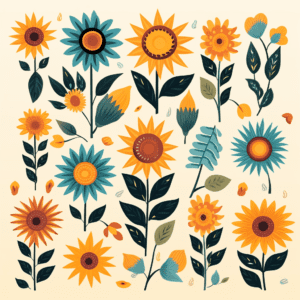 Cute Boho Sunflowers