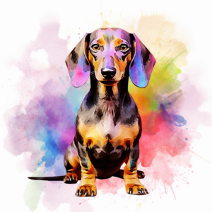 Dachshund Lovers Colorful Tie Dye