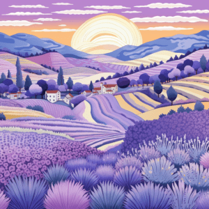 Fields of Lavender Herbs Botanical Flowers Sun | Countryside