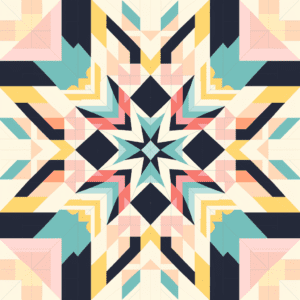 Quilting Lover Eight Pointed Star Quilt Inspired Design