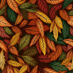 Colorful Fall Leaves | Leaves in Autumn Pattern