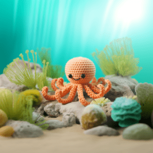 Crochet Lover Orange Octopus