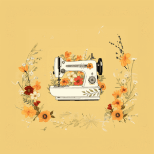 Sewing Lover | Floral | Vintage Inspired Sewing Machine