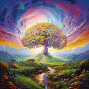 Colorful Mystical Tree of Life