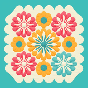 Quilt Lover | Dresden Plate Flower | Quilting Inspired Boho