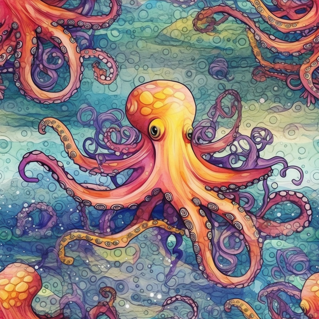 Colorful Enchanted Octopus