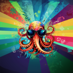 That's One Cool Octopus with Sunglasses