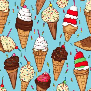 Ice Cream Lover Pop Art | Ice Cream Cone Pop Art