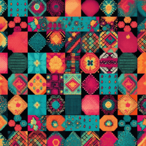 Patchwork Quilt Inspired | Quilting Lover | Colorful Boho