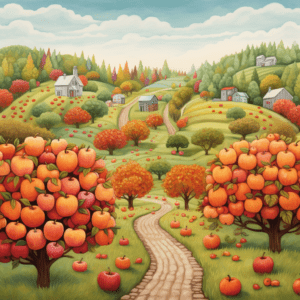 Whimsical Apple Orchard in Fall | Vermont Countryside Vibes