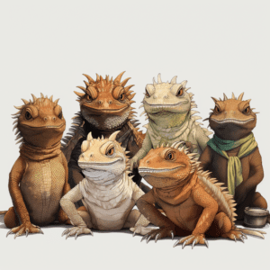 Bearded Dragon Iguana Reptile Lover Funny Art