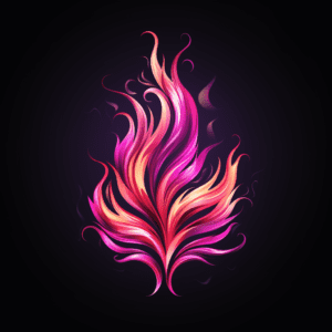 Pink Flames Burning Fire Dancing