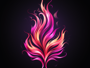 Pink Flames Burning Fire Dancing