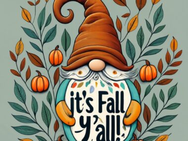 It's Fall Y'all Autumn Gnome and Pumpkins