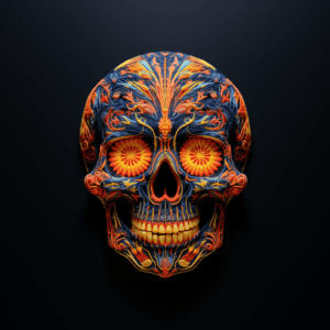 Sugar Skull Embroidery Style La Catrina
