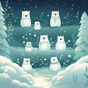 Cute Winter Polar Bear Pattern