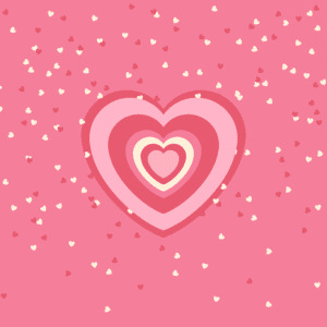 Heart Confetti Valentine Pink Aesthetic