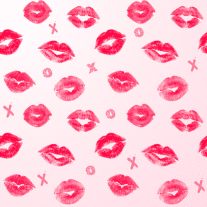 XOXO Kisses Pattern Valentine Lips