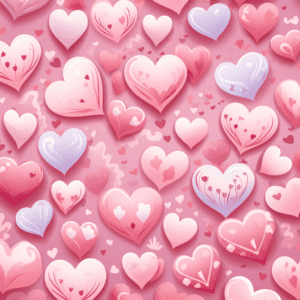 Hearts Cute Valentine's Day Pink Design