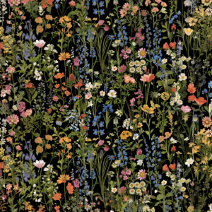 Flower Garden Vintage Floral Wildflower Cottagecore Art