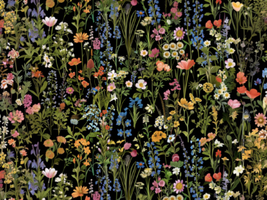 Flower Garden Vintage Floral Wildflower Cottagecore Art